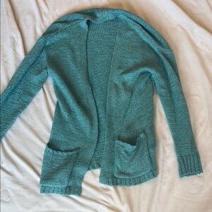ZARA Teal girl’s long cardigan